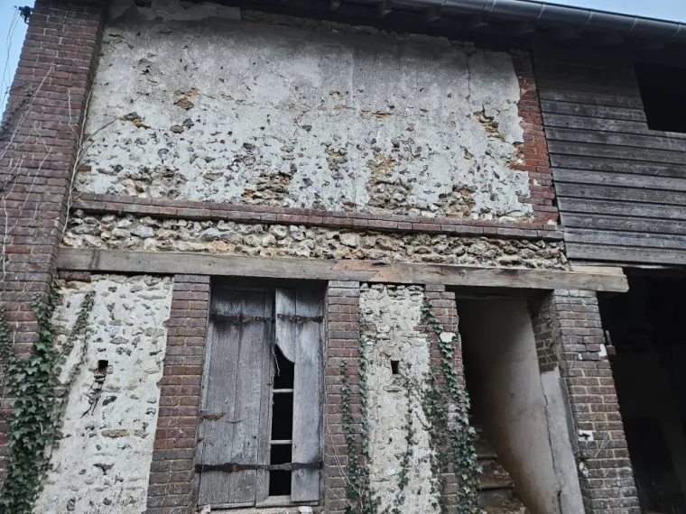 Rénovation d'une poutre de soutien en chêne à Gadencourt., Vernon, Houelle Menuiserie