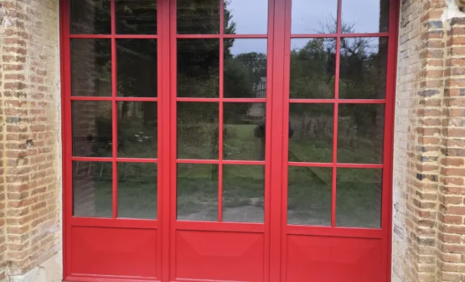 Rénovation de fenêtres sur une chapelle à Gadencourt., Vernon, Houelle Menuiserie