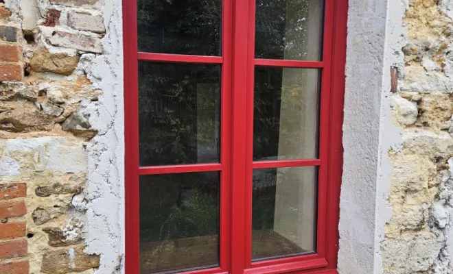 Rénovation de fenêtres sur une chapelle à Gadencourt., Vernon, Houelle Menuiserie